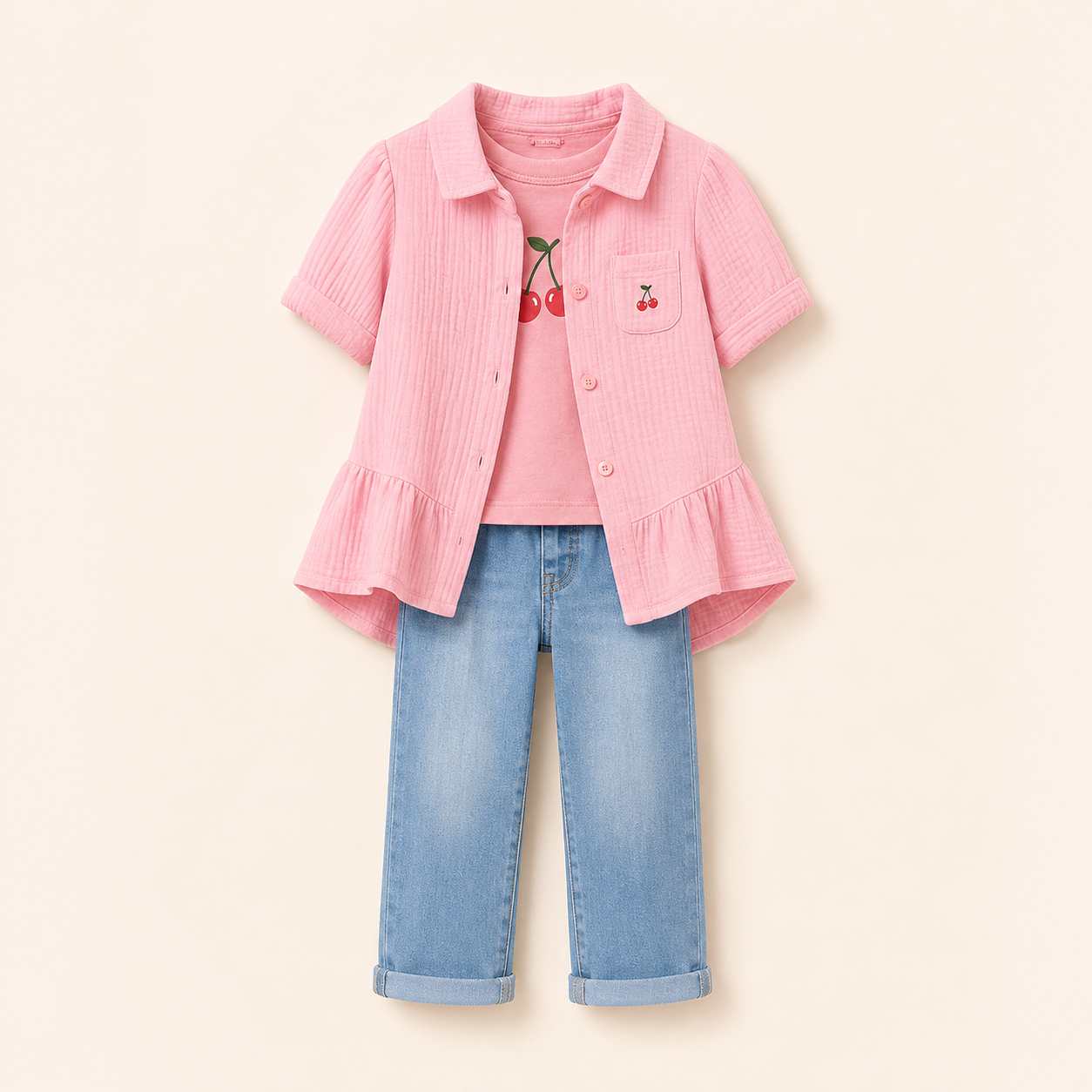 Bow Print Top HD product image