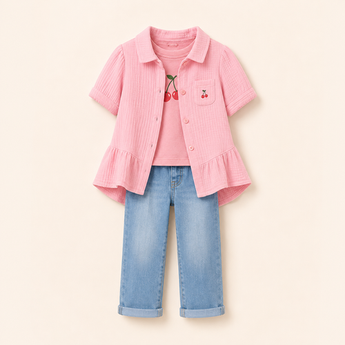Bow Print Top HD product image